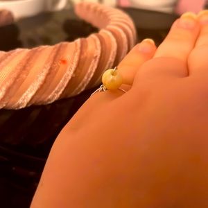 Yellow homemade ring